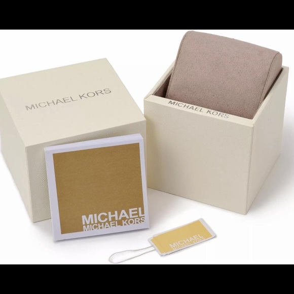 MK6487 With Box&Tags Gold Plated Lab Diamond Watch - Picture 6 of 7